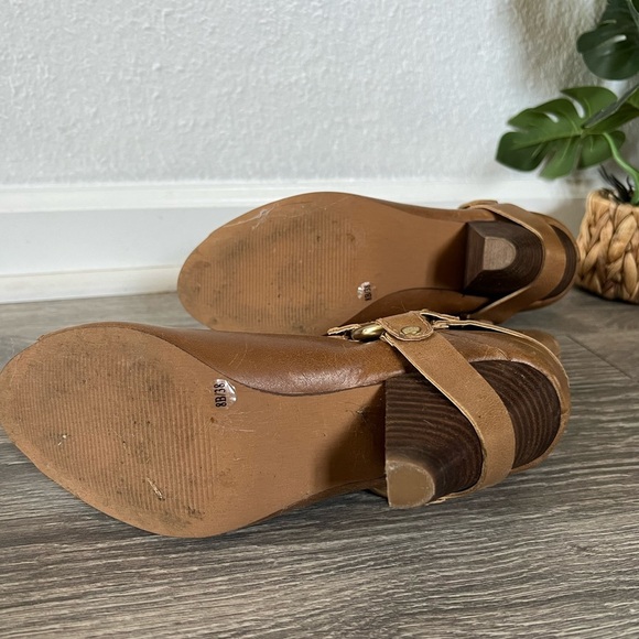 Sole society western Strappy leather harness peep toe booties. Size 8 - Picture 7 of 8